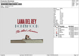 Lanatext 1301 Embroidery File 6 sizes