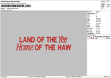 Landtext 2105 Embroidery File 6 sizes
