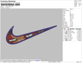 Swoosh Law One Piece Embroidery File 4 size