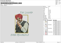 Legendsidhu Embroidery File 6 sizes