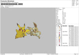 Lets Go Pikachu Embroidery File 4 size