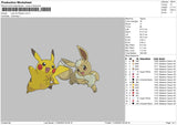 Lets Go Pikachu Embroidery File 4 size