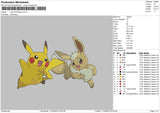 Lets Go Pikachu Embroidery File 4 size