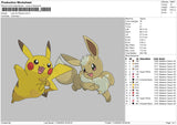 Lets Go Pikachu Embroidery File 4 size