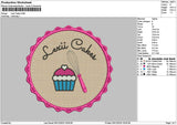 Cakestext 0812 Embroidery File 6 sizes