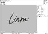 Liam Embroidery File 6 sizes