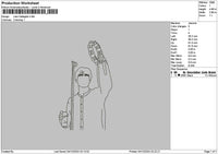 Photoline 0412b Embroidery File 6 sizes