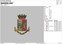 Crown1123 Embroidery File 6 sizes