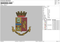 Crown1123 Embroidery File 6 sizes
