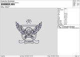 Libertetext Embroidery File 6 sizes