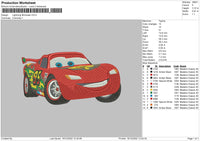 Lightning Mcq Embroidery File 6 sizes