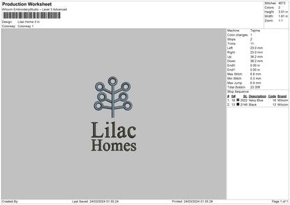 Lilactext Embroidery File 6 sizes