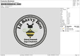 Savvy Bee Embroidery File 6 sizes