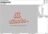 Stackstext Embroidery File 6 sizes