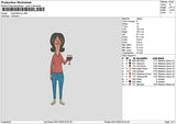 Girl 3011 Embroidery File 6 sizes