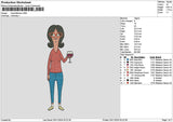 Girl 3011 Embroidery File 6 sizes