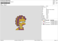 Lisa V4 Embroidery File 6 sizes