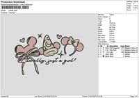 Mickeypink 001 Embroidery File 6 sizes