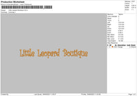 Little Leopard Embroidery File 6 sizes