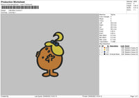 Little Miss Curious Embroidery File 4 sizes