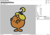 Little Miss Curious Embroidery File 4 sizes