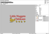 Nuggetstext 2703 Embroidery File 6 sizes