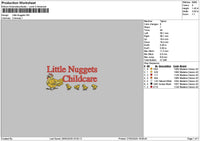 Nuggetstext 2703 Embroidery File 6 sizes