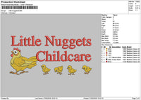 Nuggetstext 2703 Embroidery File 6 sizes