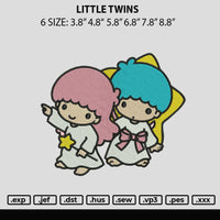 Little Twins Embroidery File 6 sizes