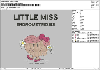 Misstext 1105 Embroidery File 6 sizes