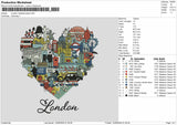 Londontext 1406 Embroidery Machine Design File 6 sizes