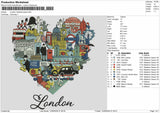 Londontext 1406 Embroidery Machine Design File 6 sizes