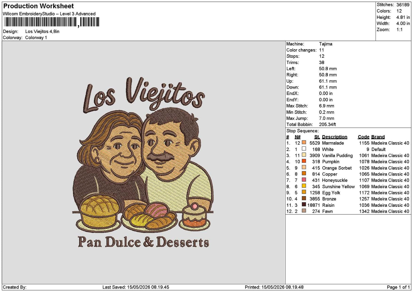 Viejitostext Embroidery File 6 sizes
