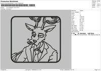 Louis Beastars Icons Embroidery File 4 size