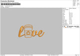 Love Pumpkin Embroidery File 6 sizes