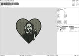 Love Scream Embroidery File 6 sizes