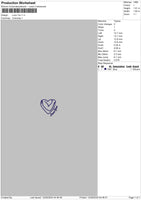 Love You Text 1209 Embroidery File 6 sizes