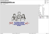 Photoline Text 01 Embroidery File 6 sizes