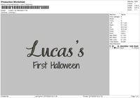 Lucastext Embroidery File 6 sizes