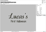Lucastext Embroidery File 6 sizes