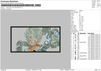 Luffy Gear 5 Sun Embroidery File 4 size