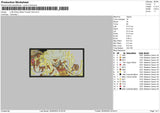 Luffy Wano Embroidery File 4 size