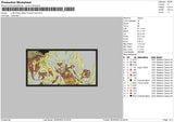 Luffy Wano Embroidery File 4 size