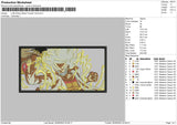 Luffy Wano Embroidery File 4 size