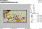 Luffy Wano Embroidery File 4 size