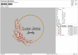 Luxe Embroidery File 4 size