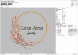 Luxe Embroidery File 4 size