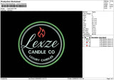 Luxzetext Patch Embroidery File 6 sizes