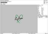 Lyleentext Embroidery File 6 sizes