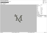 M Sword Embroidery File 6 sizes